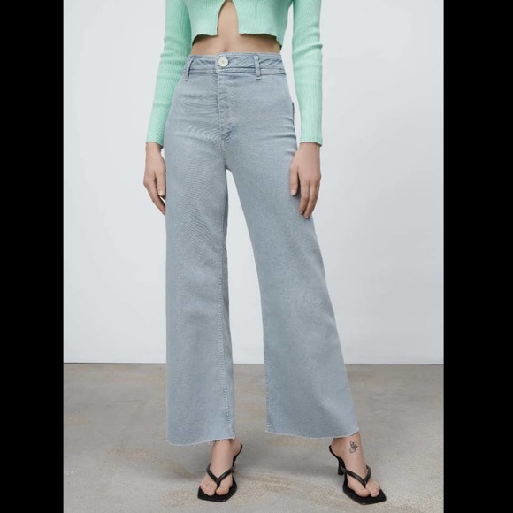 Zara | Jeans | Zara The Marine Straight High Waist Wide Leg Jeans | Poshmark